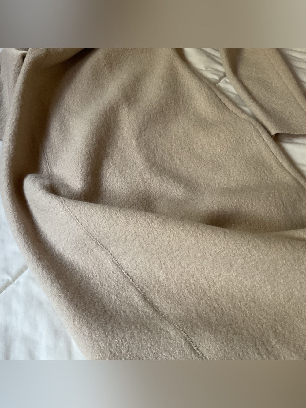 ZARA WOMEN IVORY ZW COLLECTION BOUCLÉ 100% WOOL MIDI DRESS SZ XS - Picture 11 of 12